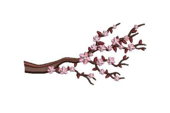 Japanese Cherry Tree: A Seasonal Embroidery Gem