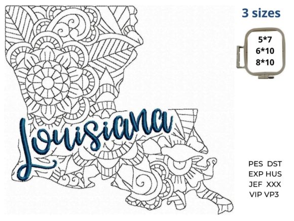 Louisiana State Embroidery Review for Boutique Sweatshirts
