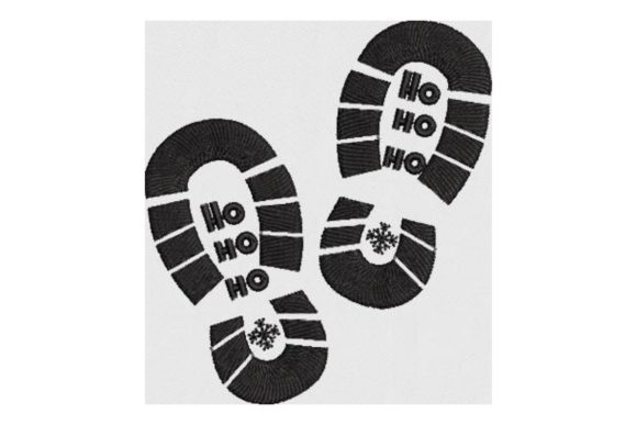 Santa Claus Shoe Prints: A Holiday Embroidery Review